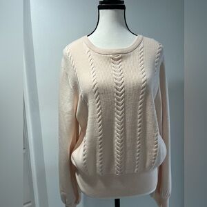 Philosophy sweater Elegant Cream Cable Knit
